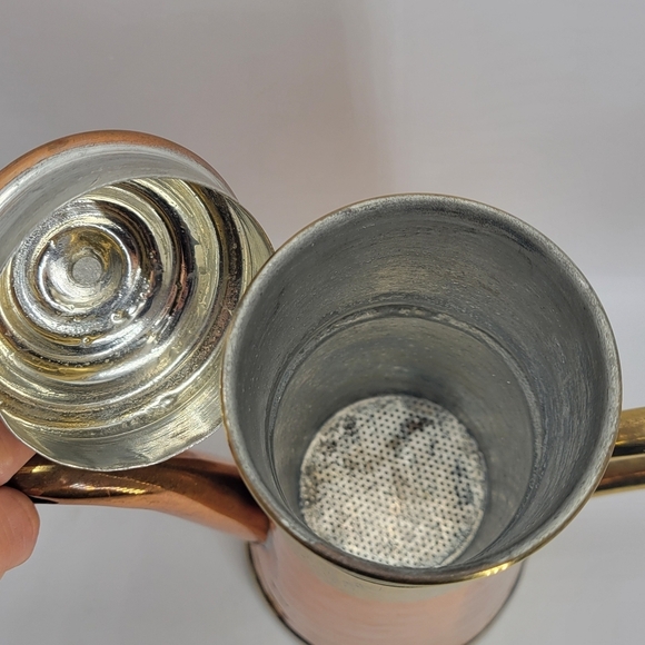 VABELUX Copper Tea or Coffee Pot Maker 3 Piece Kettle Removable Filter #1330 - Picture 2 of 11